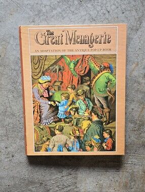 2 For $15 Vintage The Great Menagerie Pop-Up Book - 1979 Repro Of Antique Book